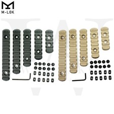 M-LOK Polymer Picatinny Weaver Rail Section Set 5 7 9 11 13 Slot 5PCS 5 Rail Set picture