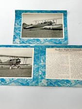 Scarce Original Signed Swallow Airplane Co-1929: Certificate #125-with markings picture