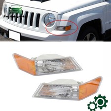 For 07-17 Jeep Patriot Turn Signal Directional Lamp Pair Front Set Parking Light picture