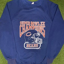 1985 Vintage Chicago Bears Super Bowl XX Champions Navy Color Sweatshirt KH17614 picture