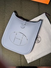 NIB HERMES Mini Evelyne 16 Amazone TPM Clemence  Blue Glacier Gold Hardware picture
