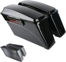 Hard Saddlebags Saddle Bags Fit For Harley Road King Glide FLHR FLTR 1994-2013 picture