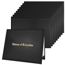 NEW GraduatePro 20 Pack Diploma of Graduation Cover 8.5 x 11 Certificate - BLACK picture