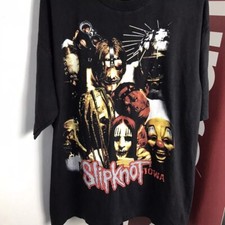 Slipknot Band IOWA Basic Black Short Sleeve Black Unisex T shirt Reprint S-5XL picture
