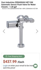 Flush Valve W/ SM Housing - Zurn - Aquasense ZER series, ZER6000AV-HET-SM picture