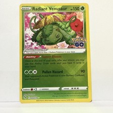 Radiant Venusaur Pokemon GO 004/078 Radiant Rare Holo NM picture