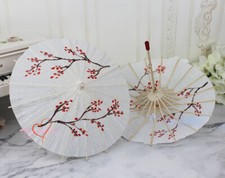 Dollmore 1/6&1/4 1/3 BJD Paper Umbrella Hand Painted Plum Blossom Photo Prop AOD picture
