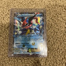 Ash-Greninja EX XY133 Pokemon Black Star Promo Holo - Gold Marker Writing picture