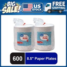 Great Value Everyday Disposable Paper Plates, 600 Count picture