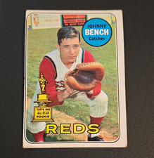 Topps 1969 Johnny Bench Cincinnati Reds #95 Rookie Base Set MLB Baseball Card picture