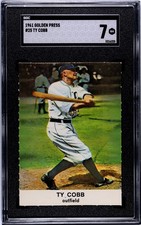 1961 Golden Press Ty Cobb #25 SGC 7 NM HOF Vintage Baseball Card picture