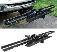 600LBS Steel Motorcycle Scooter Dirtbike Carrier Hauler Hitch Mount Rack Ramp an picture