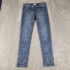 Aeropostale Jeans Womens 7/8 Blue Lola Jegging Low Rise Stretch Slimming Denim picture