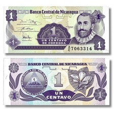 Nicaragua Uncirculated 1 Centavo Banknote P-167 🇳🇮 picture