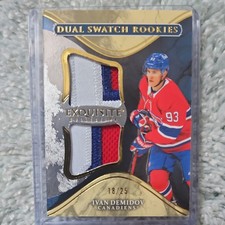 2025-2026 UD Black Diamond Exquisite Dual Swatch Rookies- Ivan Demidov 18/25 picture