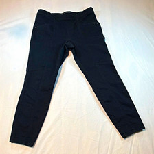prAna Black Twill Cotton Stretch Slim Pants Woman’s 12/31 Comfort Outdoors Hike  picture