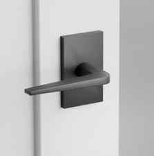 Emtek® 5112ATNLHUS19 Modern Passage Athena Lever LH   Flat Black picture
