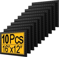 PBHEPJ 10 Pcs Metal Pegboard Panels, 16