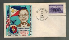 1946 USA Patriotic Cover Washington DC Fluegel Philippines Independence Day picture