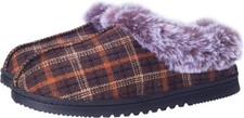 Womens Fuzzy Slippers with Memory Foam Insole Slip on Indoor Outdoor house shoes picture