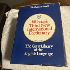 Webster's Third New International Dictionary picture