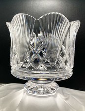 Vtg Waterford Crystal Strongbow Castle Center Pedestal Bowl Cut Glass 7.25