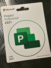 Microsoft Project Professional 2021 - 1 PC Lifetime Product Key Card picture