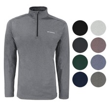 Men's Columbia Tech Pine Ridge Half Zip Jacket Fleece Top Coat Mountain II New picture