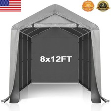 8X12FT Outdoor Storage Shelter Shed Waterproof Carport Canopy Portable Garage picture