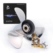 Boat Propeller 13 1/4x17 For Mercury Outboard Engine 40-140HP Stainless 13.25X17 picture