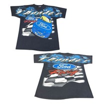 Vintage Ford Racing Nascar T Shirt Mens XL Blue Thunder AOP All Over Print Tee picture
