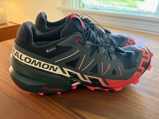 Size 10.5 US - Salomon Speedcross 6 Black Fiery Red GTX picture