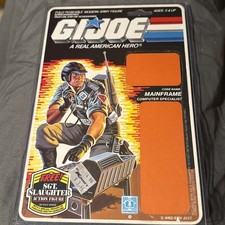 Vintage 1986 G.I. Joe MAINFRAME v1 Full UNCUT File Card Back GI 86 G.I.JOE Arah picture