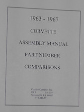 1963-1967 C2 Corvette Assembly Manual Part Number Comparisons picture