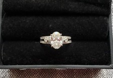 Pnina Tornai Oval Lab-Grown Diamond Engagement Ring 2.25ctw 14K WG Sz 8 picture