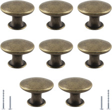 8Pcs 30Mm Antique Bronze Kitchen Cabinet Knobs, 30Mm, 8Pcs picture