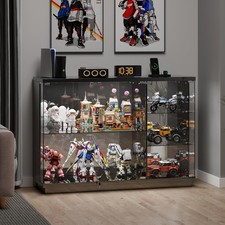 Large Glass Display Cases with Human Sensor and 3 Color Lights for Collectibles picture