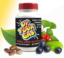 Up Your Gas: 60 TABLETS -Herbal Energy Blast: Focus, Concentrate, Feel Great picture