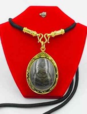 Phra LP Pat Pendant Gold Micron Plated Case Necklace Talisman Thai Buddha Amulet picture