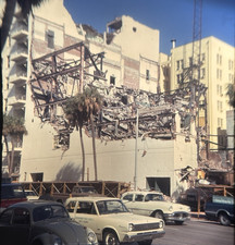 Demolished Building Urban Rubble Original Stereo Slide picture