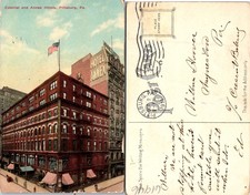 Pittsburgh PA Colonial And Annex Hotel Buildings Postcard 61946 picture