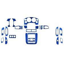 30Pcs Blue Carbon Fiber Interior Trim Kits For Silverado/Tahoe/Sierra 2007-2013 picture