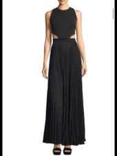 BN Stunning A.L.C. ALC Sleeveless Cutout Macro Pleated Maxi Dress, US 10 picture