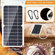 10W/15W Watt Mono Solar Panel 5V Battery Charger USB For Samsung iPhone Camping picture