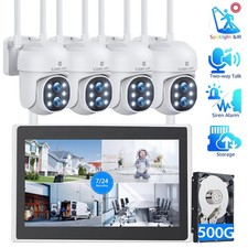 4PCS 4MP Wireless Security Camera System 10CH 4K 10
