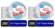 Great Value Everyday Disposable Paper Plates, 8.5