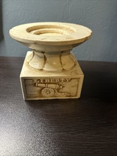 Vintage Patriotic Ceramic Pedestal Candle Holder  picture