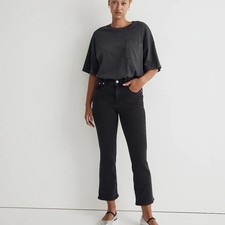 Madewell Curvy kickout crop jean picture