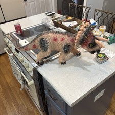 Hear Me Roar Triceratops Dinosaur Large  Rubber with Roaring Sound 29
