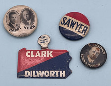 Gubernatorial Campaign Buttons 1915 KY, 1935 KY,  1938 OH, 1962 PA picture